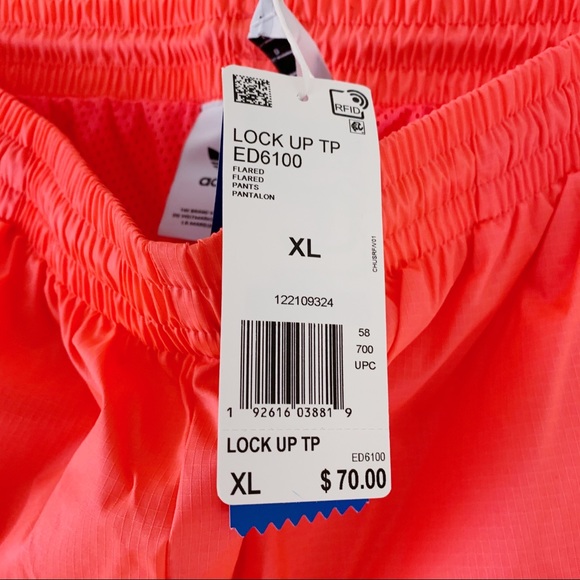 Adidas Originals Lock Up Track Pants NWT Flash Red - Picture 5 of 7